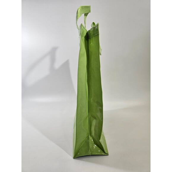 CS Laduree Paris Green Macaron Medium Tote Shopper Bag Vinyl Shopping Bag EUC - Picture 3 of 4